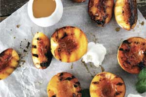 grilled peaches