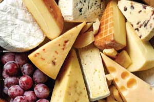 assorted cheeses