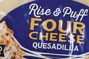 rise and puff flour cheese quesadilla